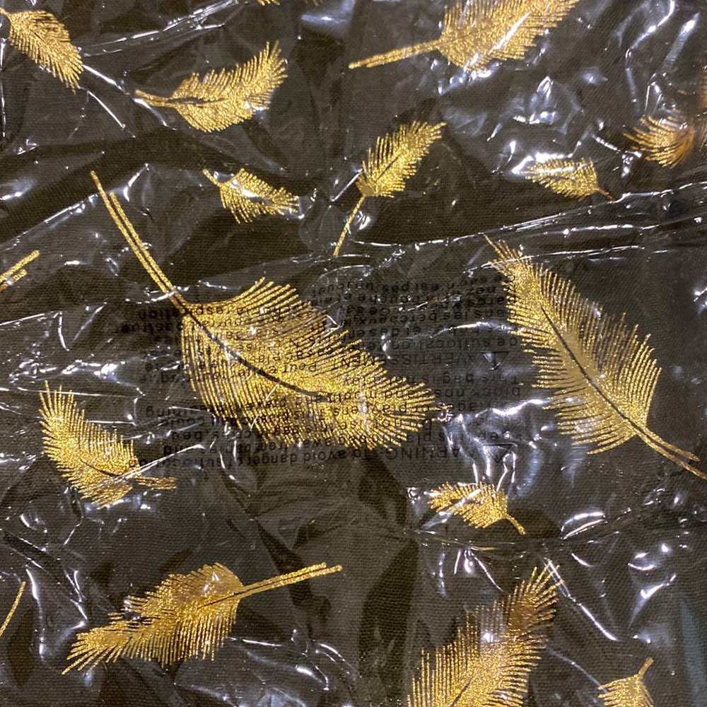 Metallic gold leaf pashmina
